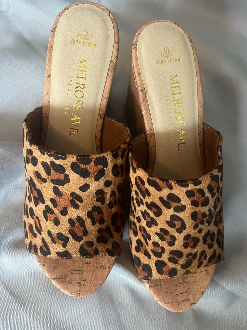 NWOB Melrose Ave Women's Leopard Clog Mules - Tan/Black